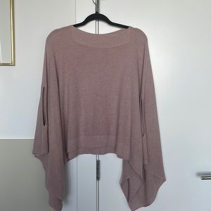 Lululemon knit poncho in dusty pink (turns into scarf) one-size fits all